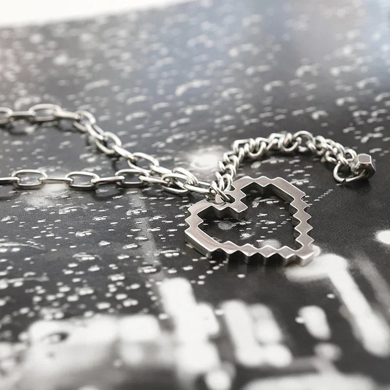 Cute In Love Silver Chain