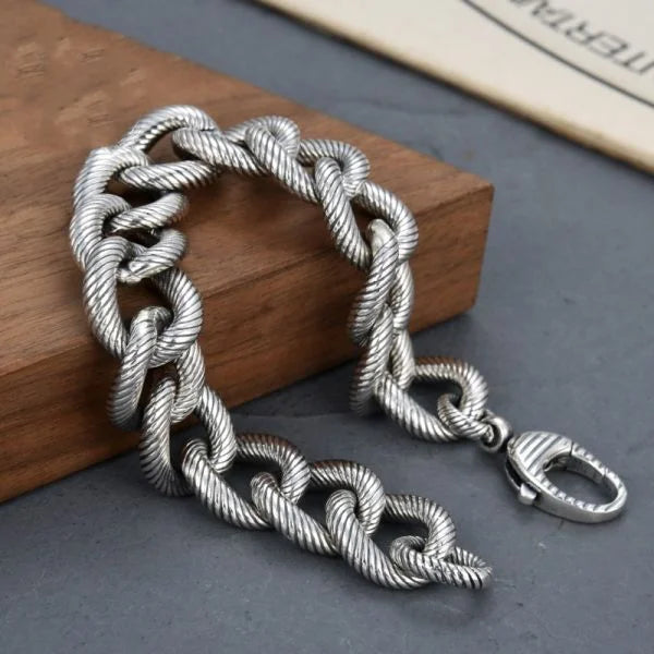 Sterling Silver Personalized Knot Loop Bracelet
