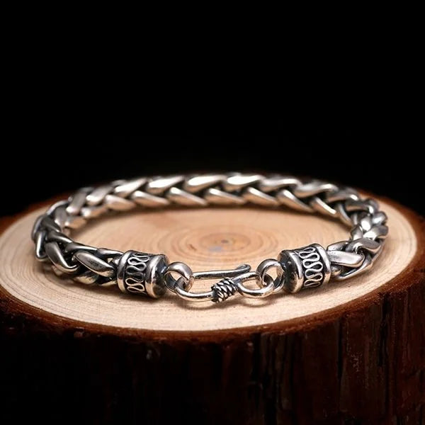 Sterling Silver Handmade Twisted Rope Bracelet
