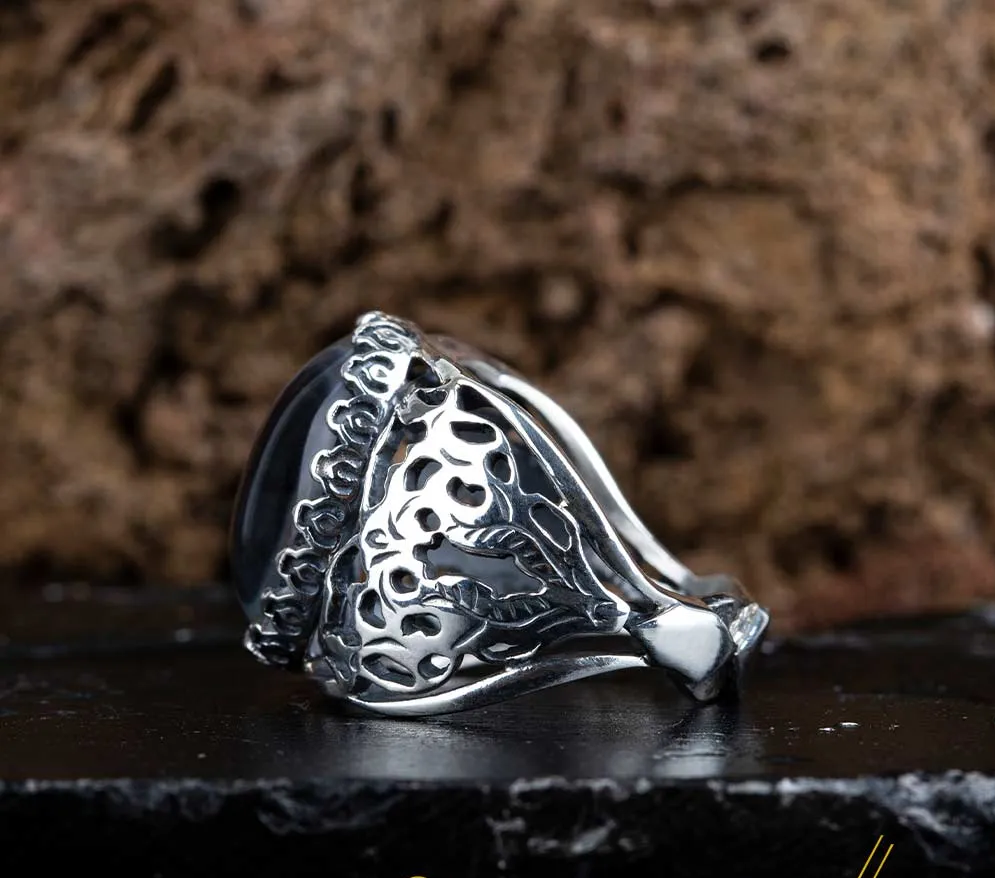Dur Al Najaf Silver Classic Men Ring