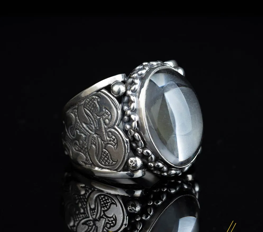Kanuni Collection Dur Al Najaf Silver Men Ring
