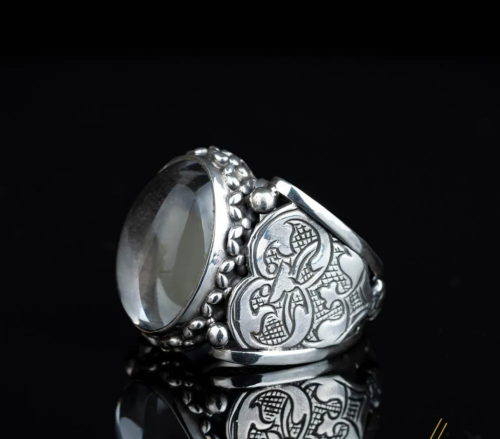Kanuni Collection Dur Al Najaf Silver Men Ring