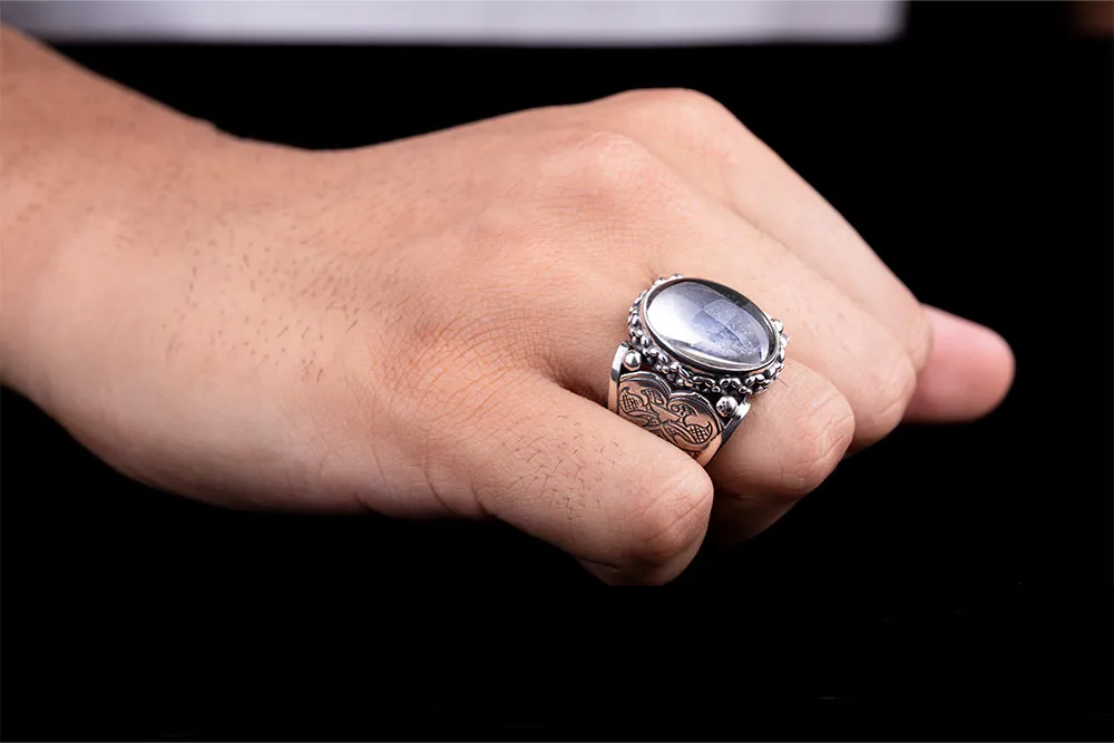 Kanuni Collection Dur Al Najaf Silver Men Ring