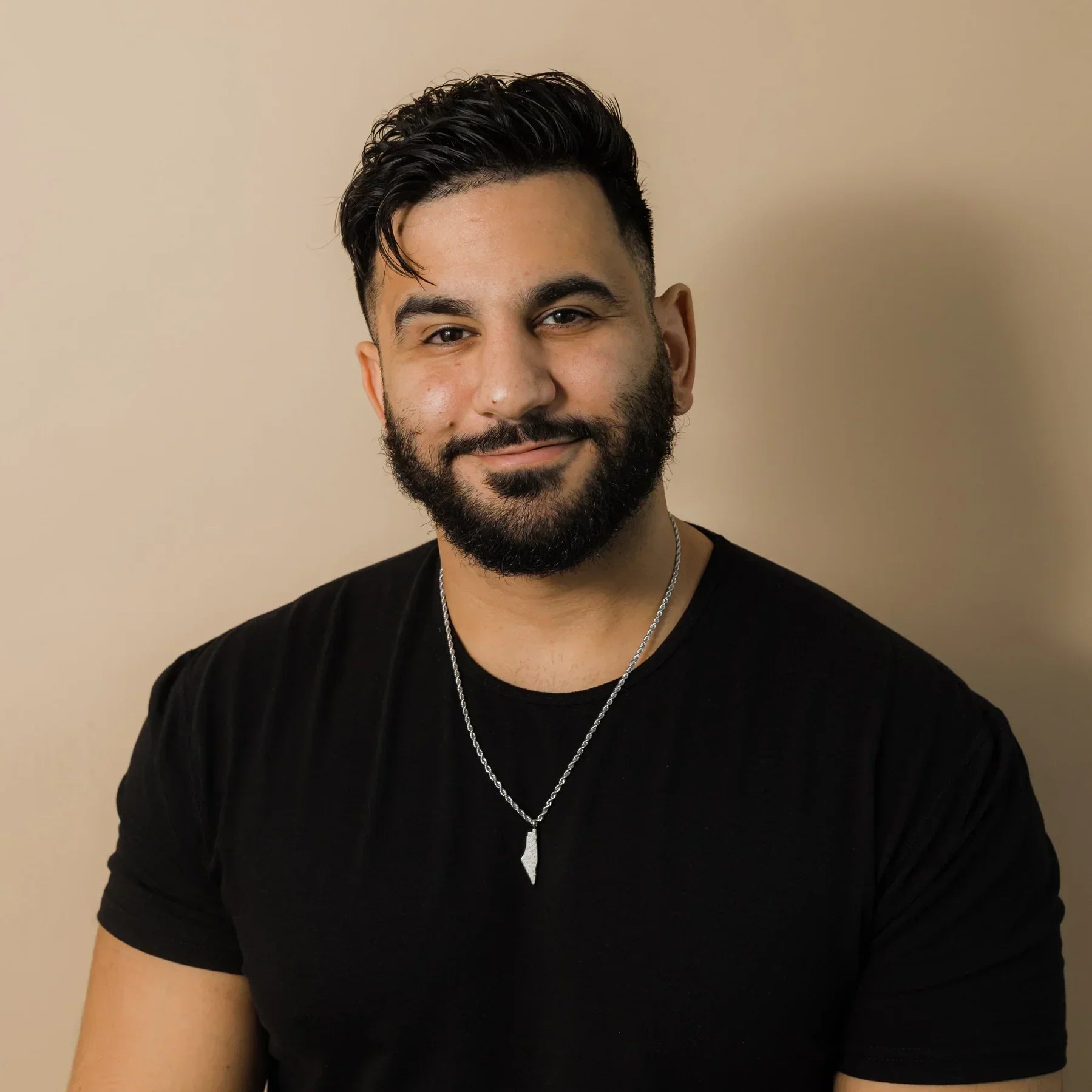 Ayatul Kursi Country Map Necklace  Men