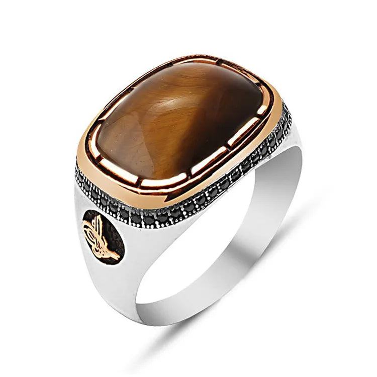 Ala Collection Tiger’s Eye Men Ring