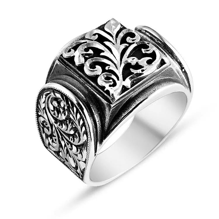 Charm Handmade Men Silver Ring