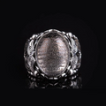 Traditional Durr-A-Najaf Silver Ring with Ayat Al Kursi
