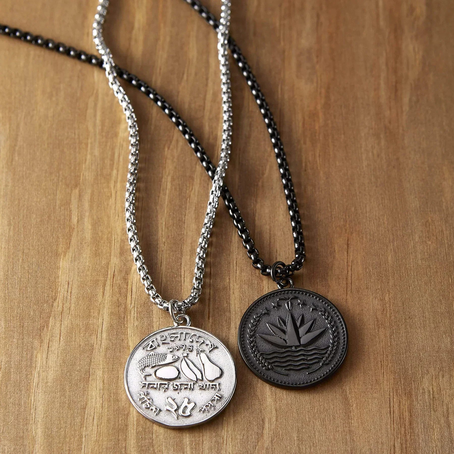 Country Coin Necklace  Men