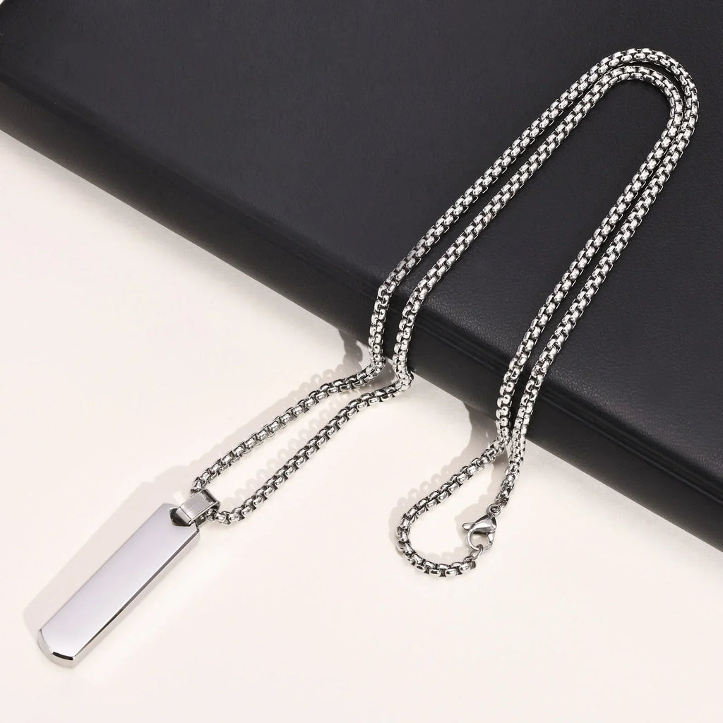 Contemporary Edge Chain -Silver