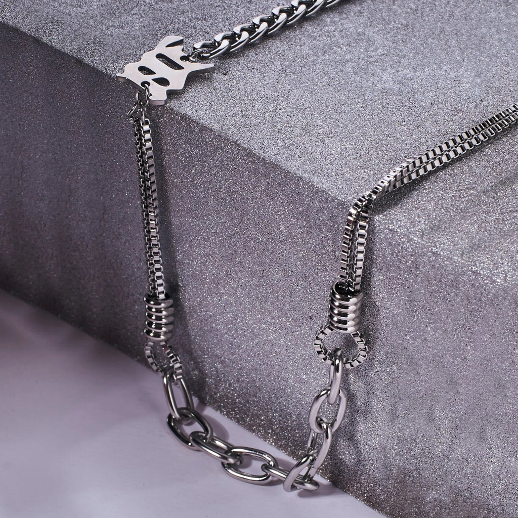 Cryptic Rune Silver Chain