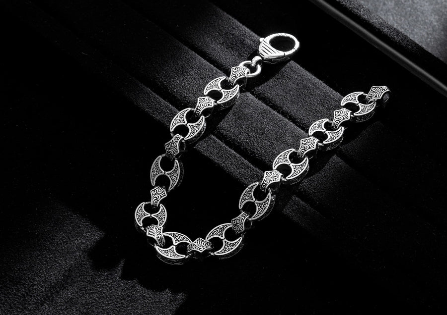 Engraved Battle Axe Bracelet