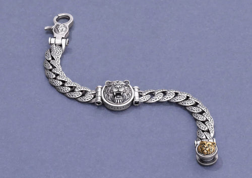 Fearless Tiger Rotating Men Bracelet