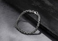 Forever Yours Oxidised Men Bracelet