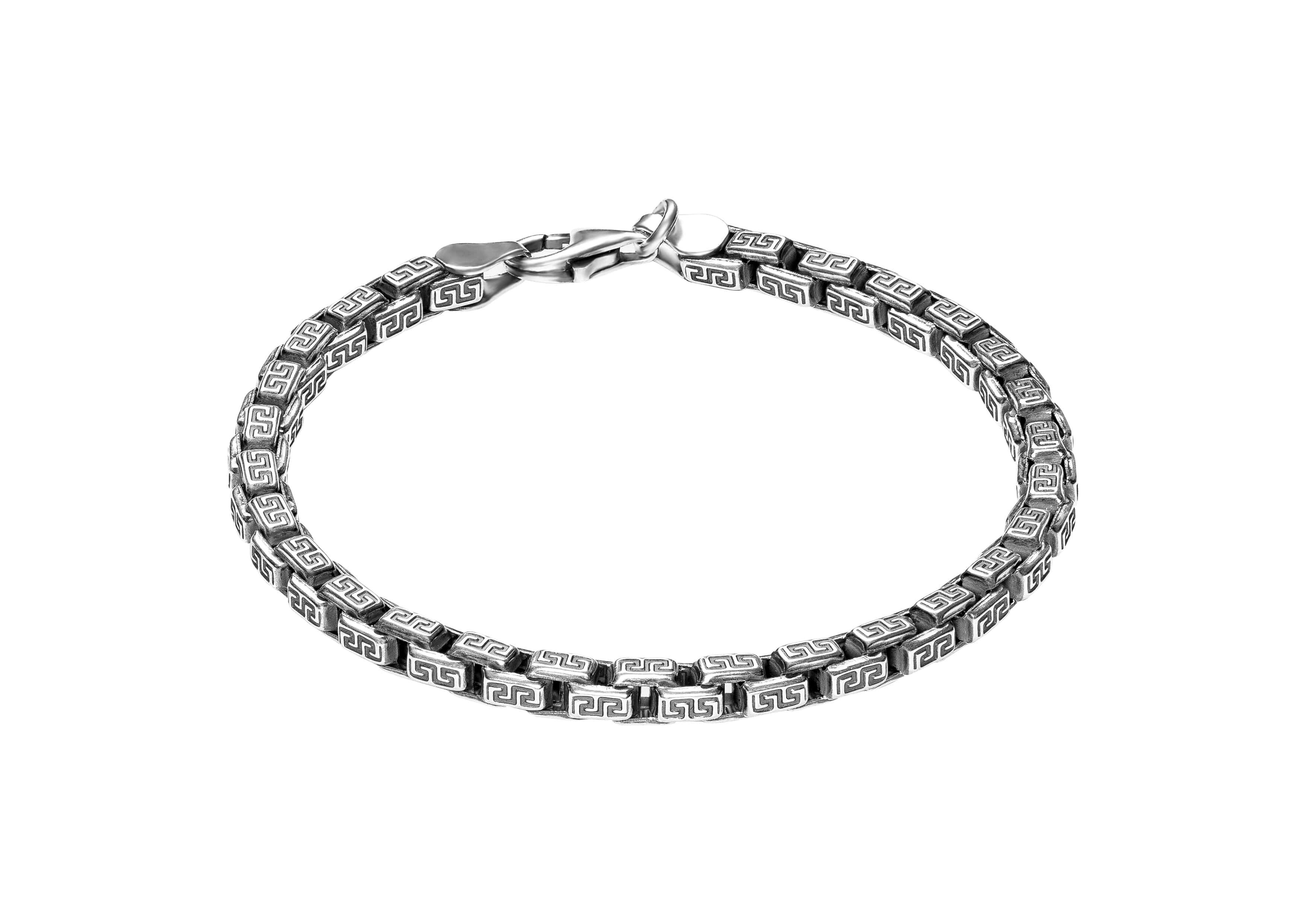 Forever Yours Oxidised Men Bracelet