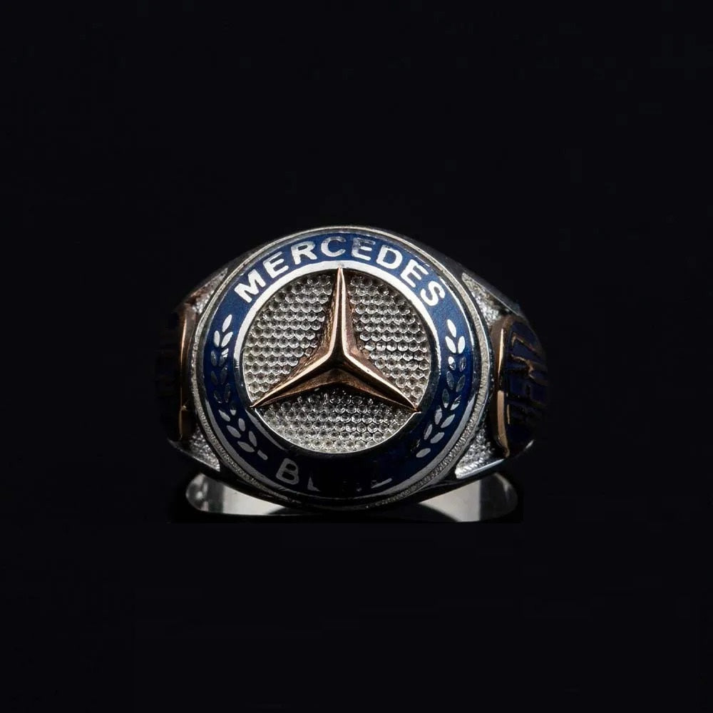 Car Logo Special Silver Ring for Mercedes-Benz Owners No1