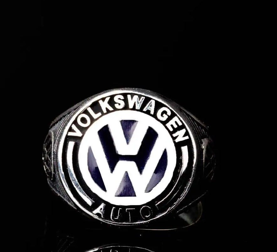 Car Logo Micro Zircon Detailed Ring for Volkswagen Owners No2