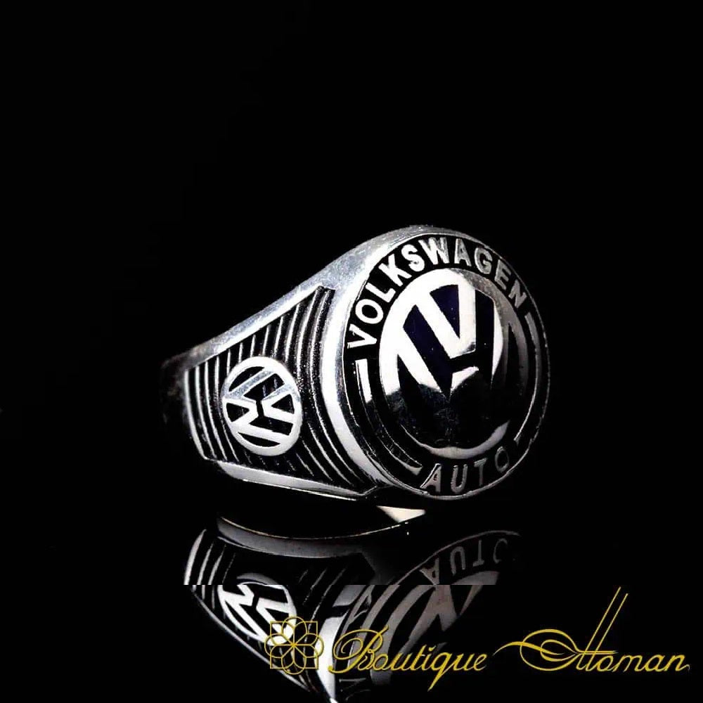 Car Logo Micro Zircon Detailed Ring for Volkswagen Owners No2