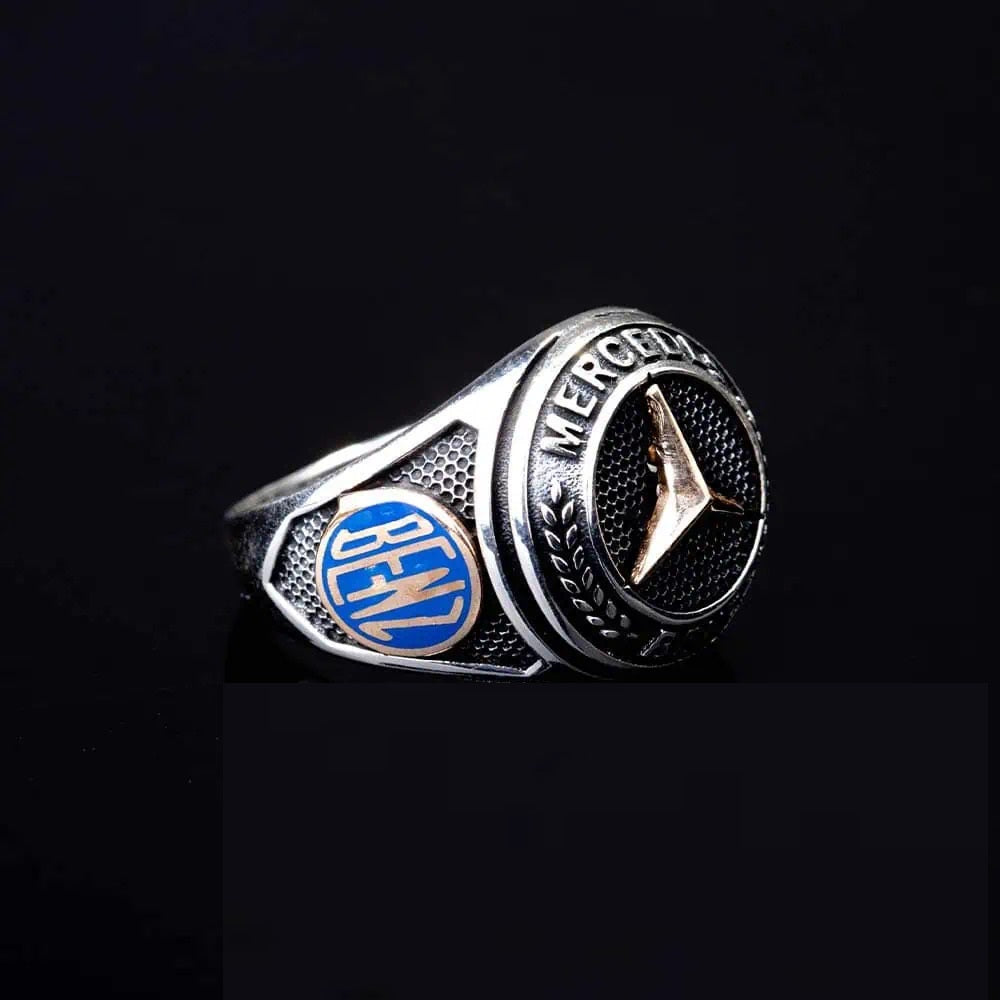 Car Logo Special Silver Ring for Mercedes-Benz Owners No4