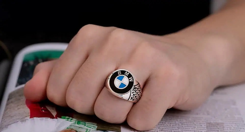 Car Logo Special Silver Ring for BMW Owners No2