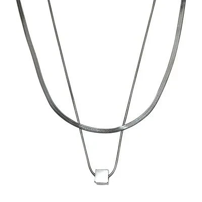 Dual Cuban Silver Chain
