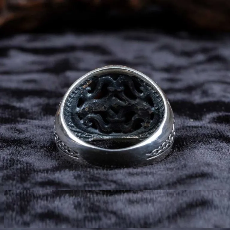 One of a Kind Orange Tiger’s Eye Ring No1