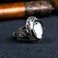 Oval Dur Al Najaf Hand Engraved Ring