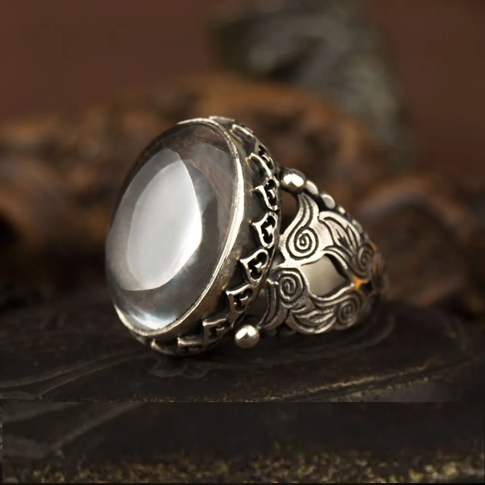 Traditional Hand Made Durr-A-Najaf Silver Ring