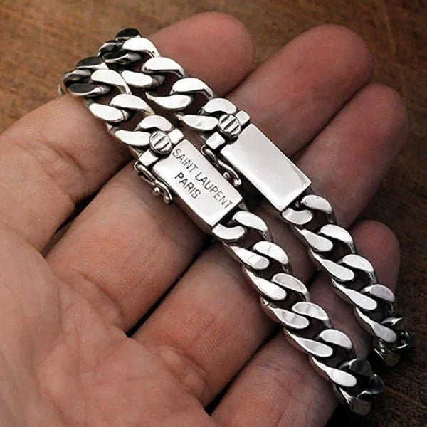 Sterling Silver Cuba Chain Bracelet